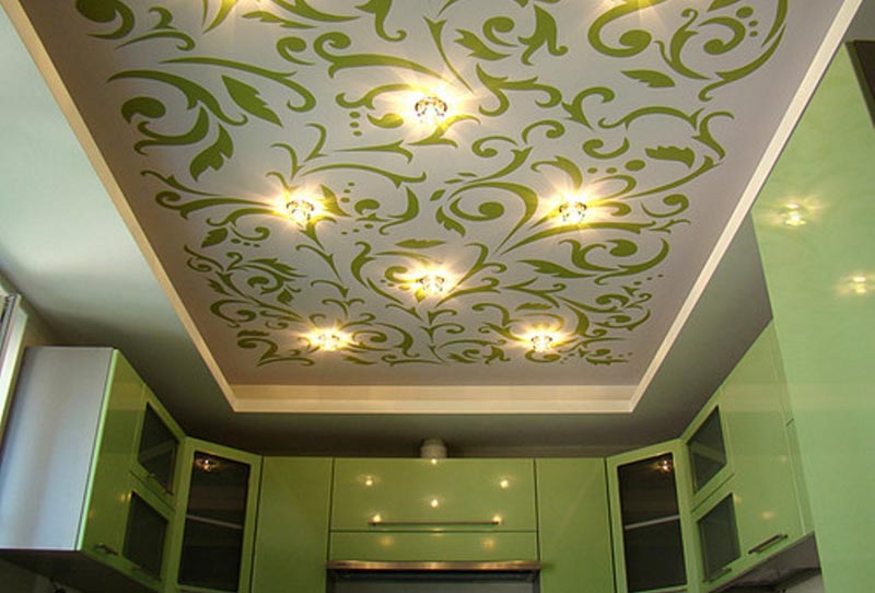 Тканевый натяжной потолок Натяжная конструкция из ткани