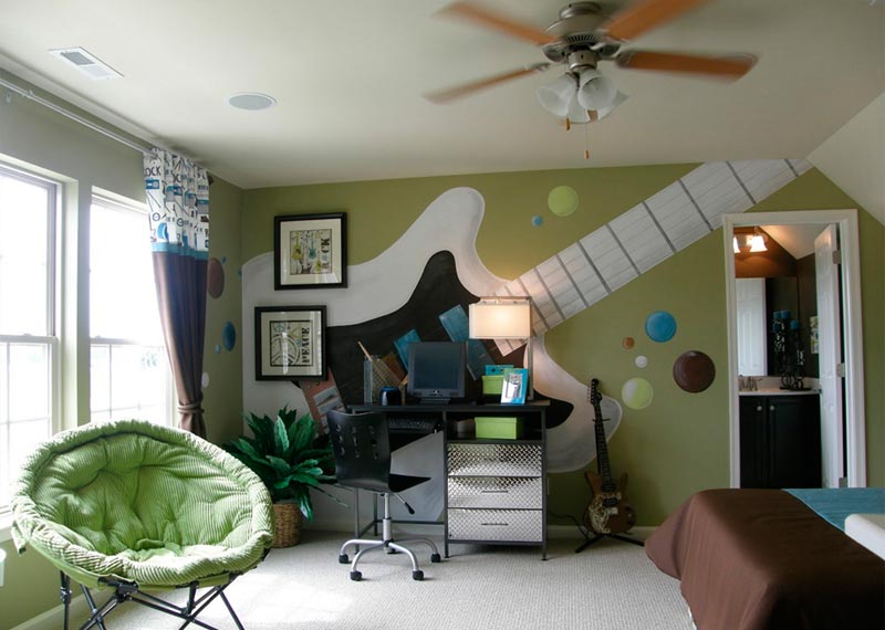 Отделка комнаты подростка Выбор обоев для отделки комнаты мальчика не должен быть вперекор предпочтениям подростка