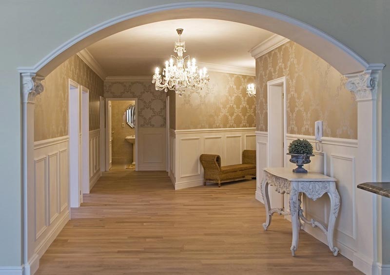 Отделка арки полиуретаном Отделка арки лепниной из полиуретана - доступное решение с потрясающим эффектом