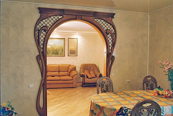 Декоративная отделка арки Отделка арки деревом