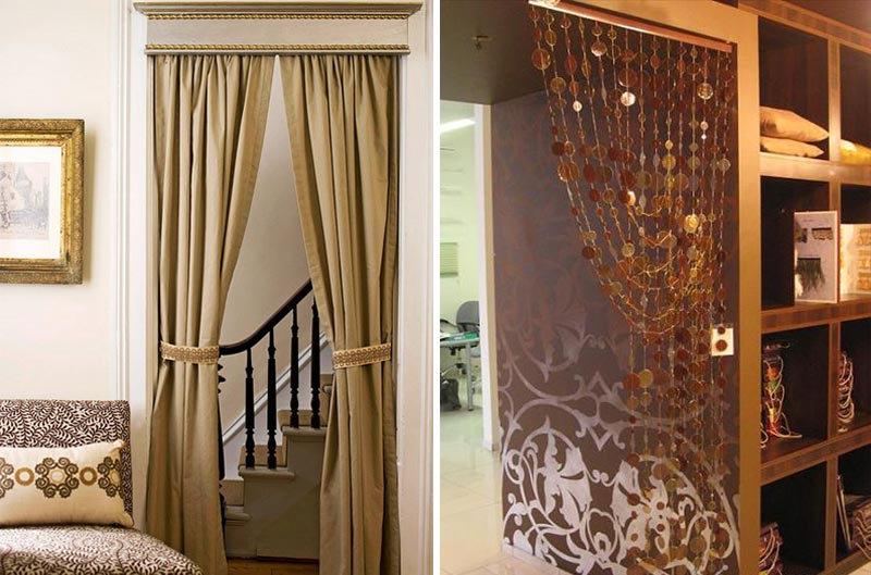Декоративное оформление дверного проема Декоративное оформление дверного проема с помощью штор и занавесок