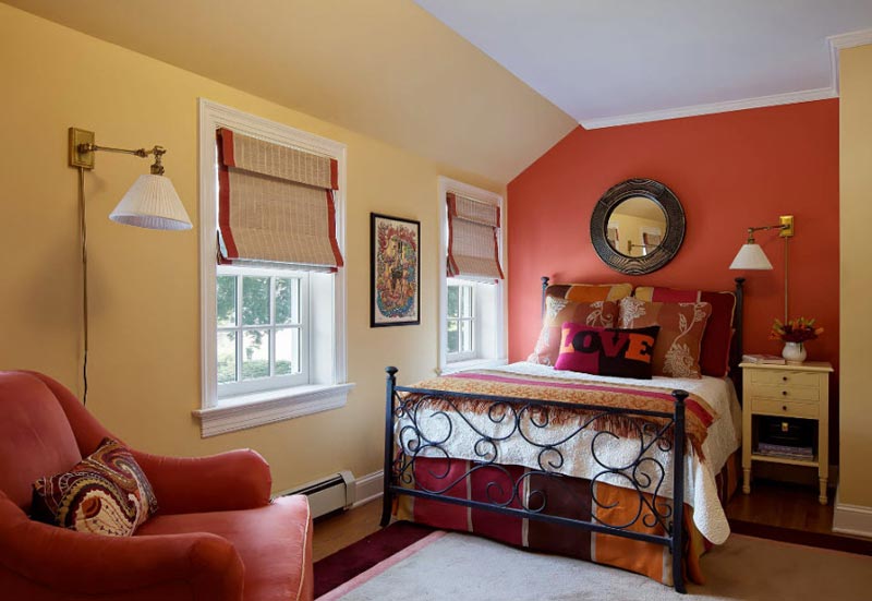 Покраска с выделением одной стены Покраска с выделением одной стены в качестве акцента