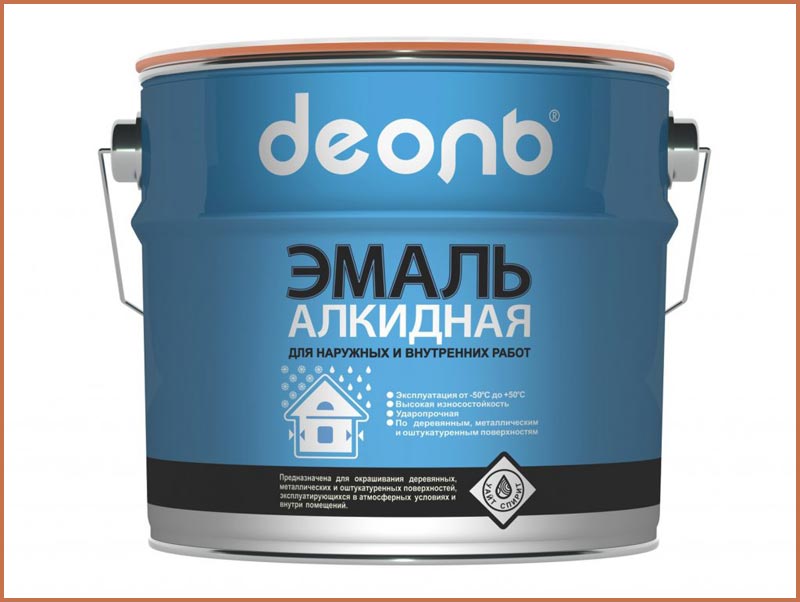 Алкидная краска Алкидная краска обладает влагостойкими свойствами, но со временем теряет свой первоначальный цвет