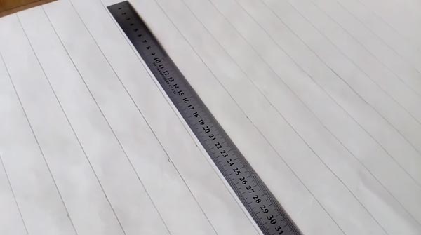 Разлиновка Расчерчиваются линии необходимой ширины