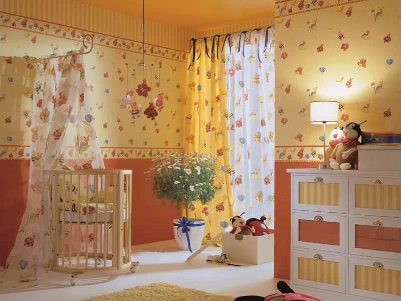 Бумажные обои Бумажные обои экологичны, поэтому идеальны для поклейки в детской комнате