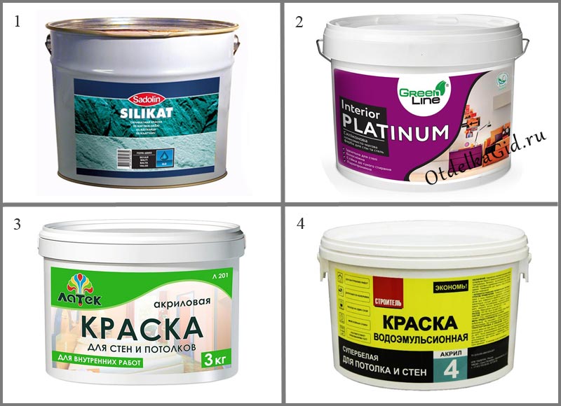 Виды краски для потолка Виды краски для потолка