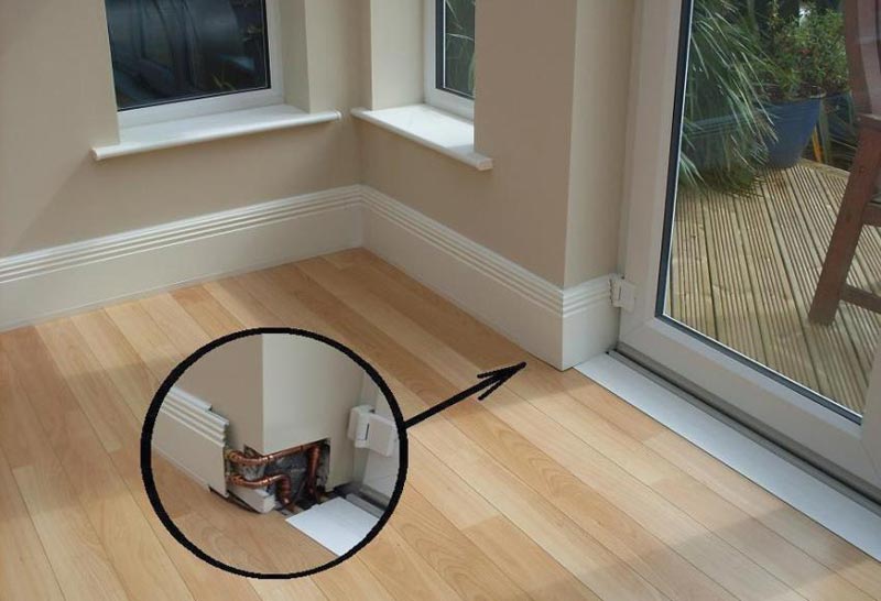 Теплый плинтус для загородного дома Теплый плинтус - отличный вариант для обогрева загородного дома