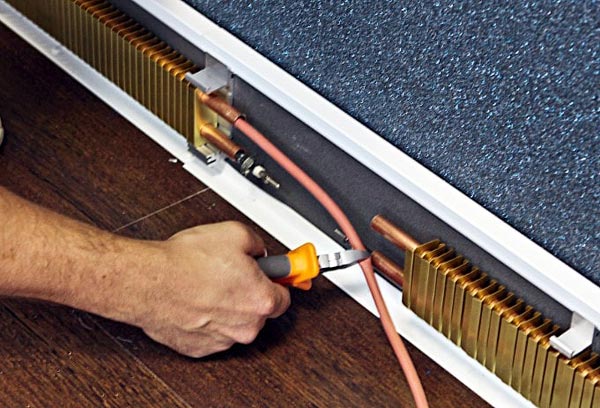 Соединение обогревательных элементов Соединение обогревательных элементов между собой