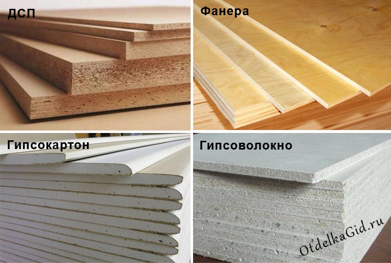 Листовые материалы для стяжки Листовые материалы для верхнего слоя стяжки