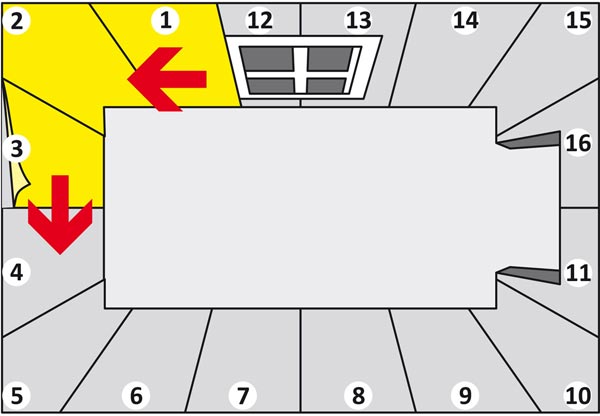 Схема поклейки бумажных обоев Направление поклейки однослойных бумажных обоев