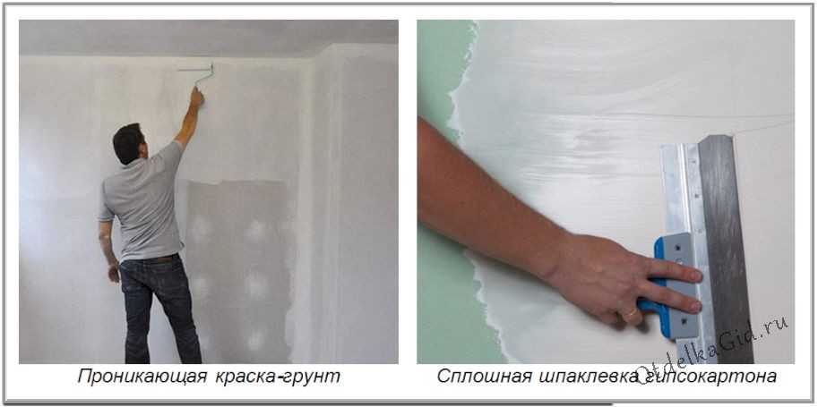 Варианты подготовки ГКЛ