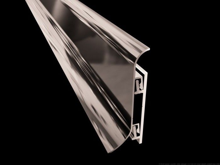 Зеркальная напольная галтель