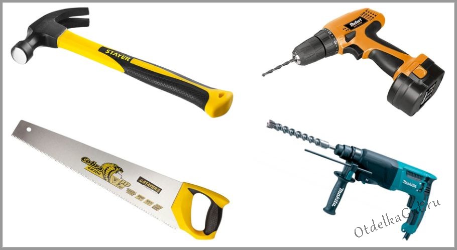 Минимальный набор инструмента для работы с деревянным каркасом