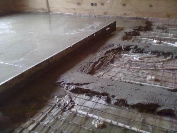 Стяжка теплого пола