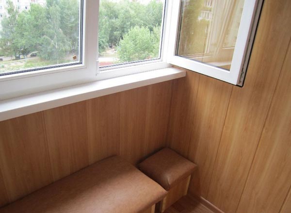 МДФ панели на балконе МДФ панели на балконе