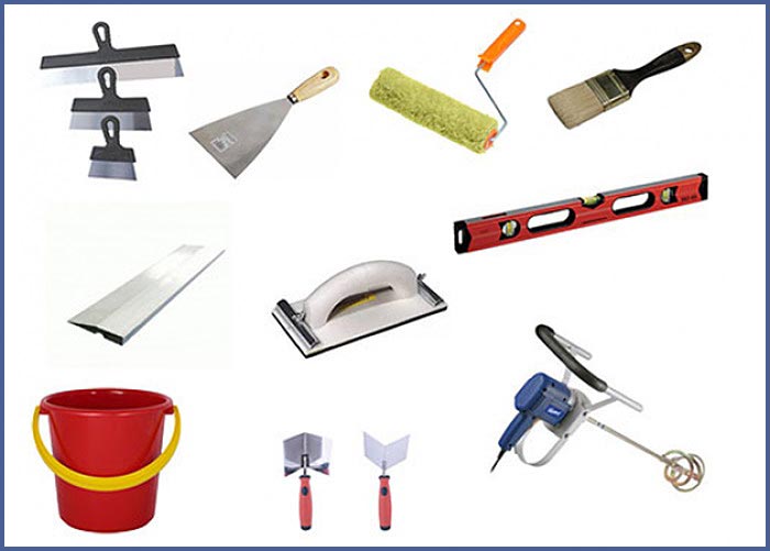 Инструменты для штукатурки Необходимые инструменты для штукатурки стен