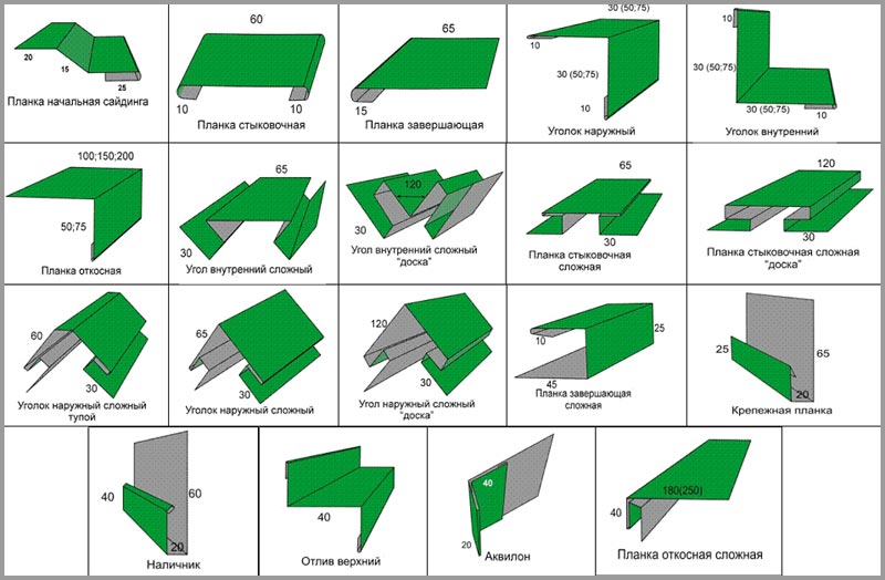 Доборные элементы для сайдинга Доборные элементы для сайдинга