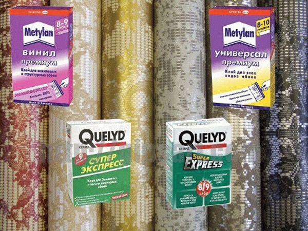 Клей для виниловых обоев Виниловые обои обычно тяжелее других видов, поэтому клей для них должен быть более надежный