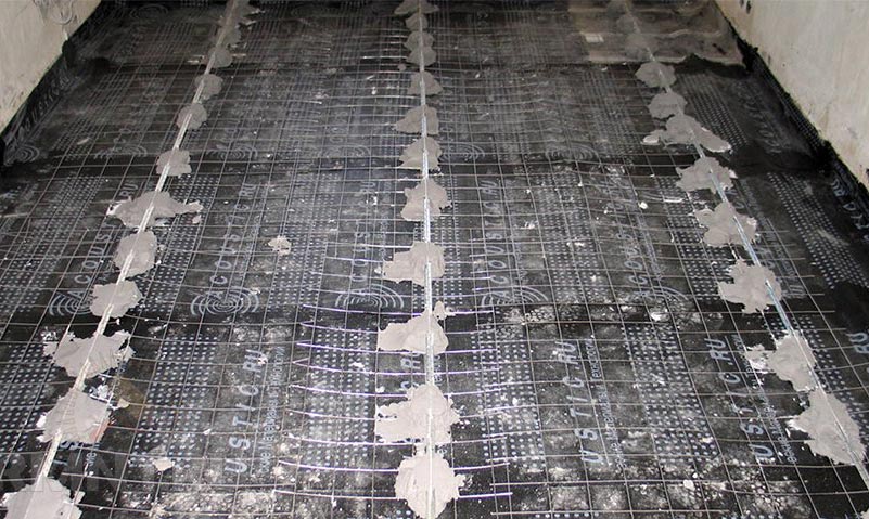 Установка маяков на раствор