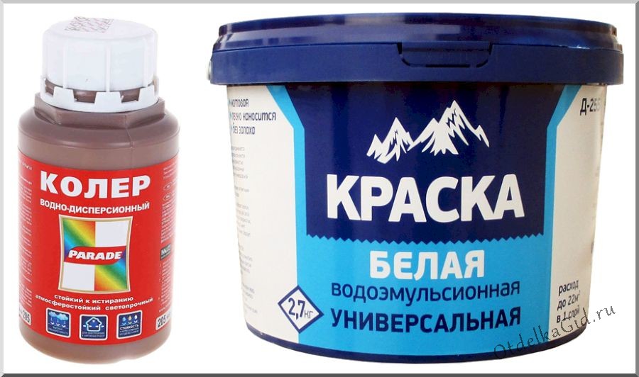 Белые составы под колеровку