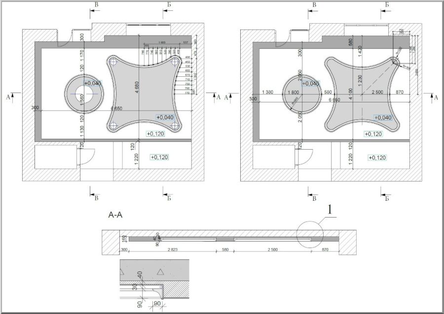 Эскиз подвесного потолка