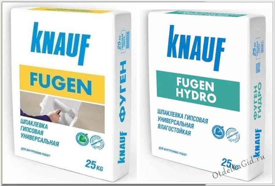 Популярные шпаклевки Фуген