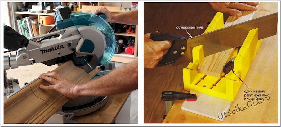 Варианты порезки плинтуса