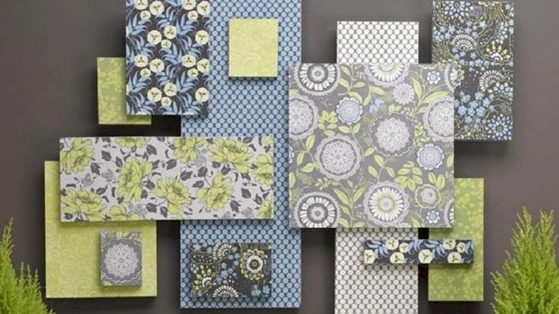 Быстрая картина из старых обоев