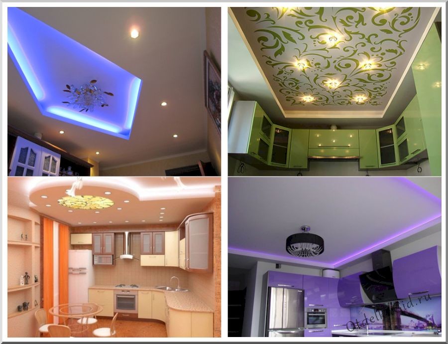 Виды двухъярусных ГКЛ конструкций