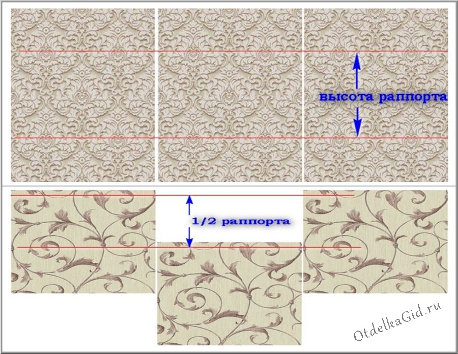 Совмещение узора по рапорту