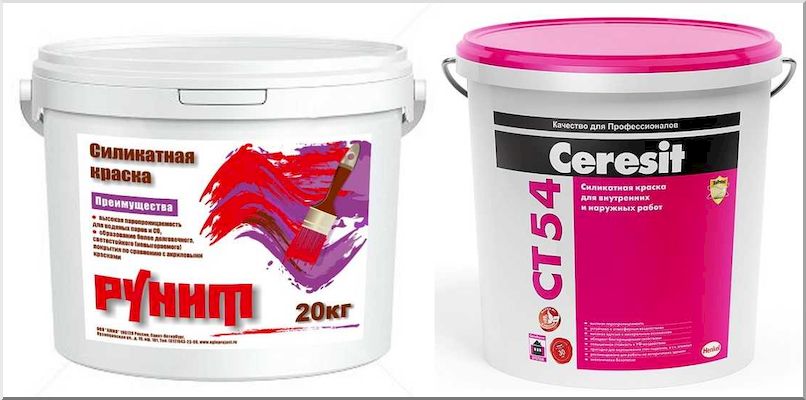 Краски на основе жидкого стекла