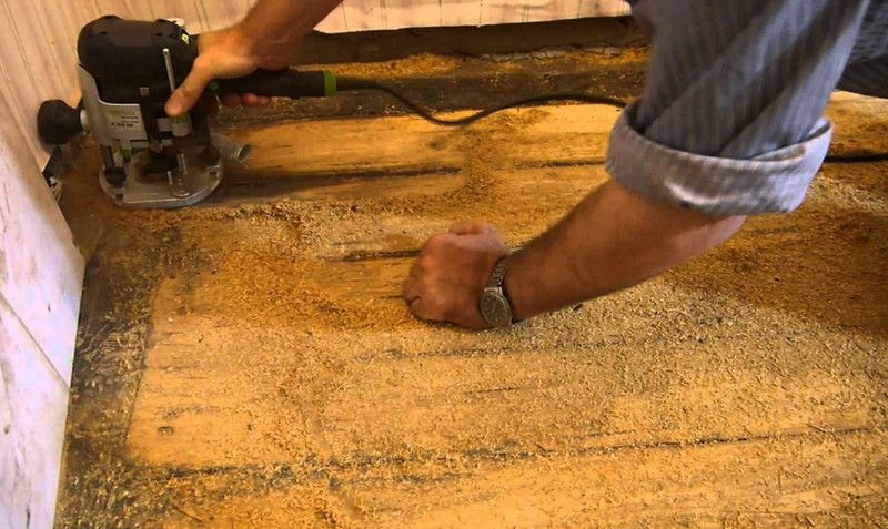 Шлифовка деревянного пола