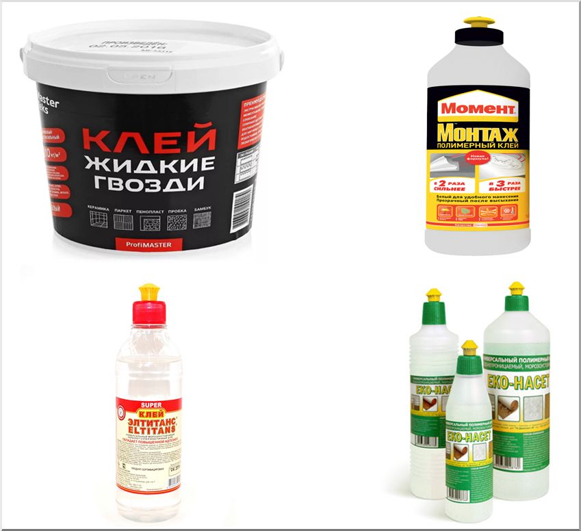 Рекомендательный перечень клеящих составов для потолочной плитки