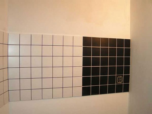 Черная затирка Черная затирка для белой плитки