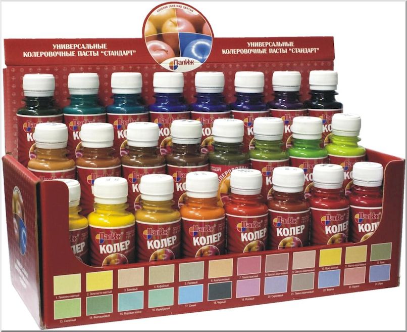 Красители для колеровки фасадных составов