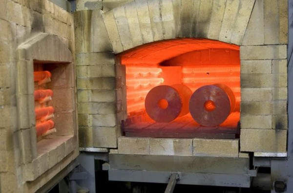 Шамотная футеровка печи при разогреве