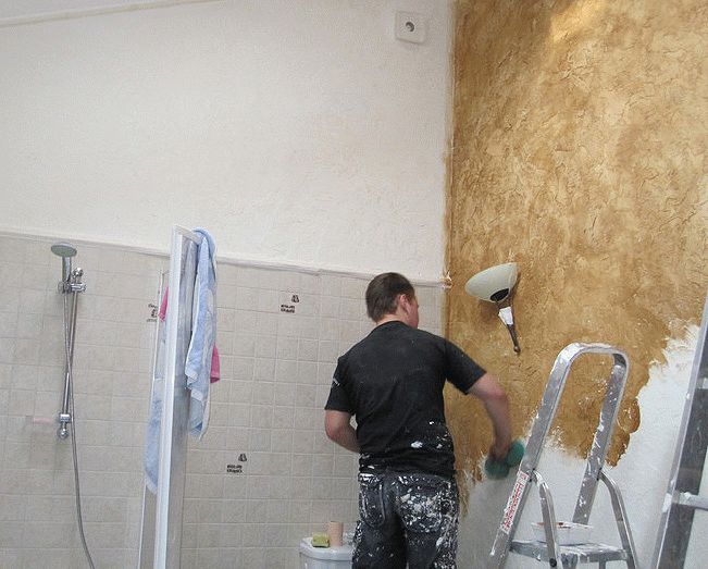 Нанесение декоративной штукатурки Нанесение декоративной штукатурки