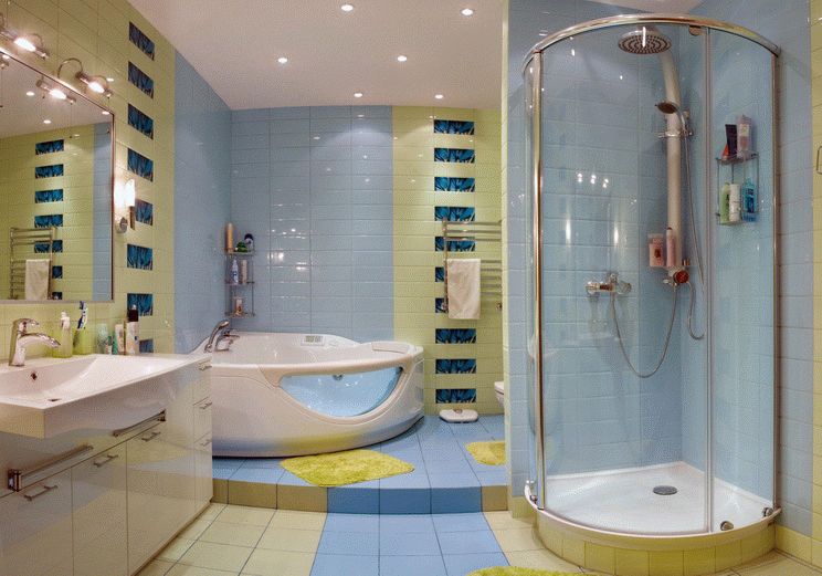 Отделка ванной керамической плиткой Отделка стен керамической плиткой