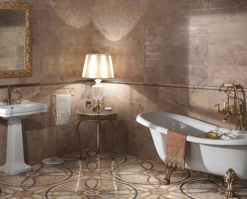 Керамогранит в ванной комнате Керамогранит в ванной комнате - это отделка на многие года