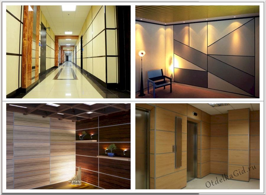 Варианты применения ламинированного гипсокартона