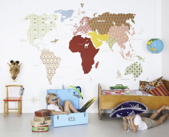 Карта мира из обрезков