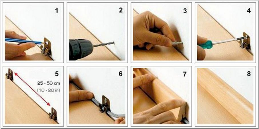 Инструкция по креплению плинтуса на клипсы