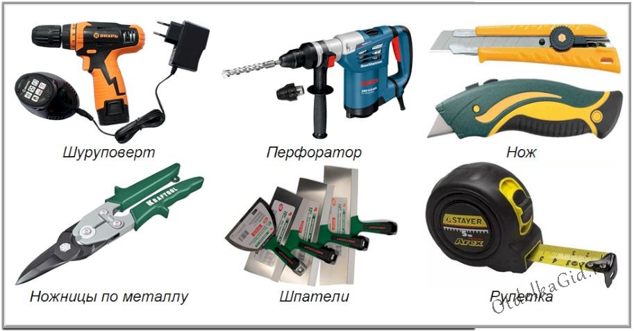Ориентировочный перечень инструмента