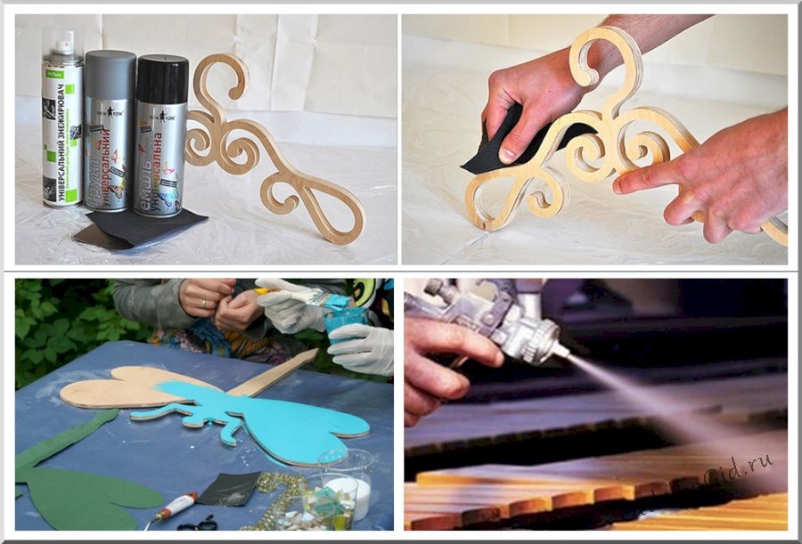 Финишная обработка фанерных деталей