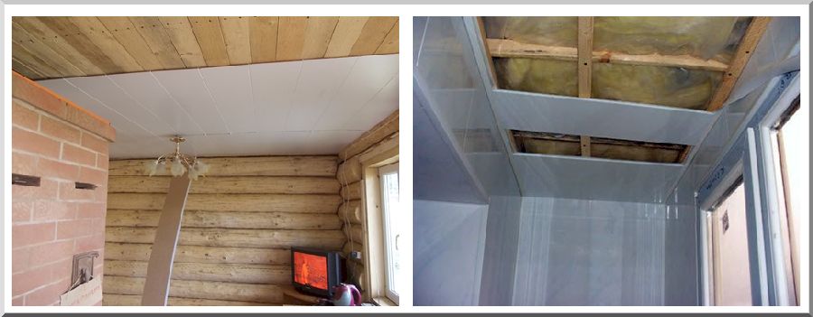 Пластиковая облицовка потолка