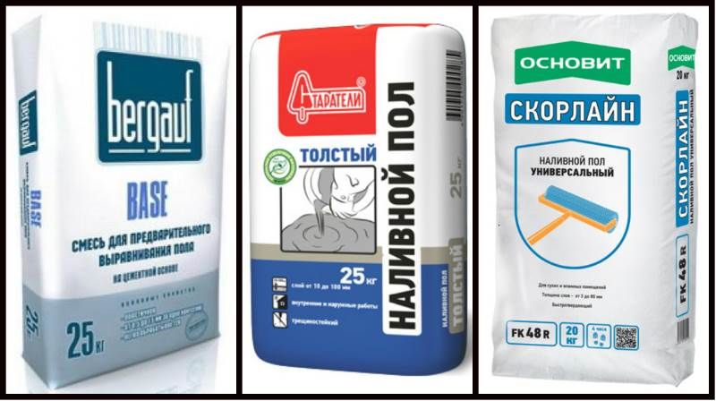 Растворы для заливки основы