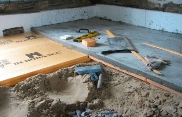 «Пеноплэкс» для утепления стяжки по грунту