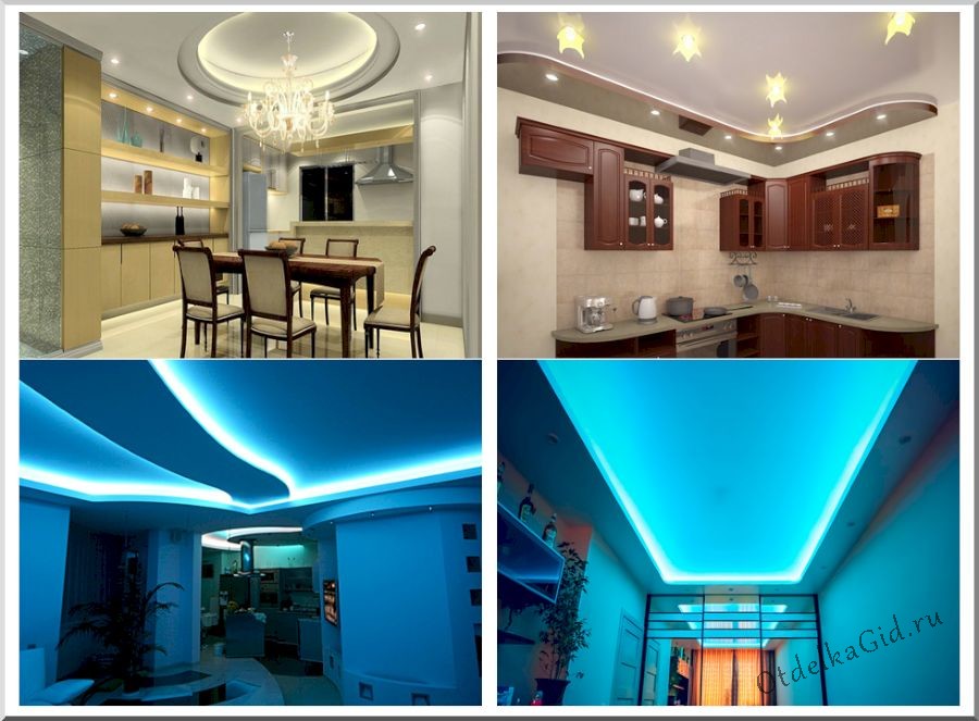 Виды потолочного освещения