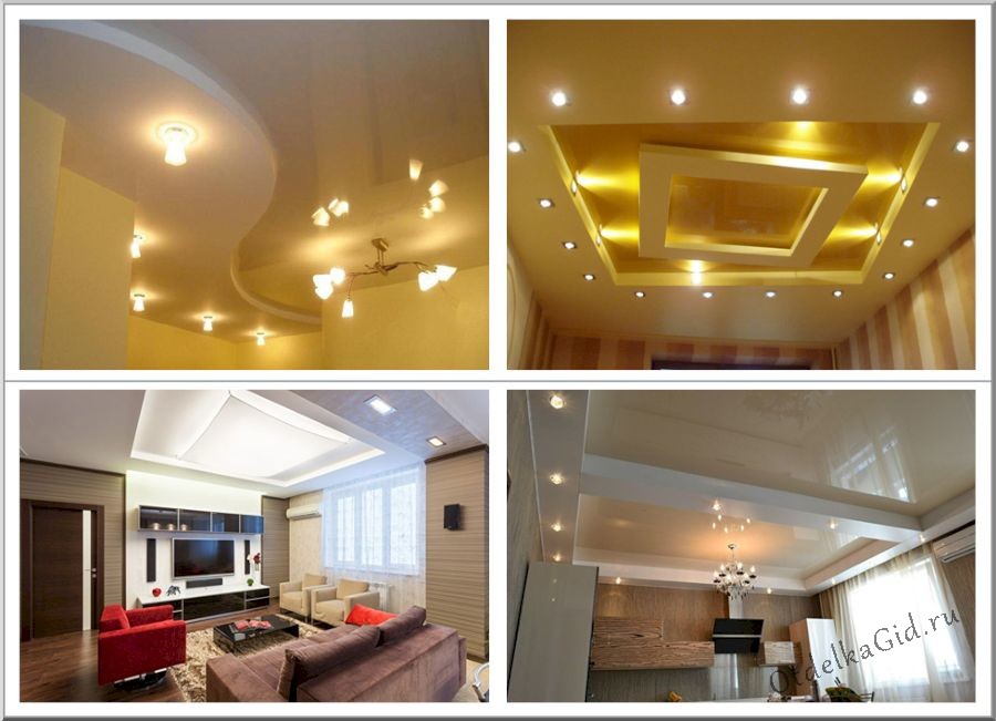 Точечные светильники для потолков из ГКЛ