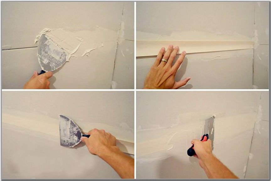 Заделка швов на ГКЛ